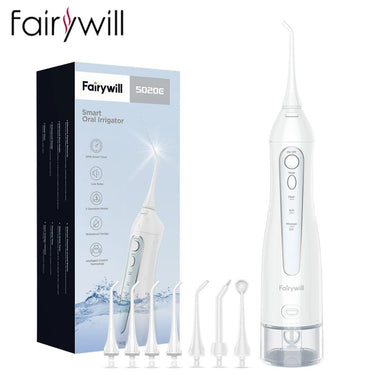 Fairywill Water Flossers for Teeth, 300ML Oral Irrigator, Rechargeable, Portable, Dental 3 Modes - Epic Trends and Gifts - Water Flosser - Fairywill Water Flossers for Teeth, 300ML Oral Irrigator, Rechargeable, Portable, Dental 3 Modes
